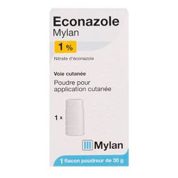 Econazole 1% Mylan Pdr Fl 30G