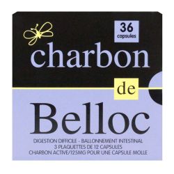 Charbon De Belloc 125Mg Caps 36