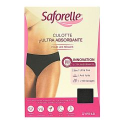 Saforelle Culotte Ultr Abs Règles Noire Txl