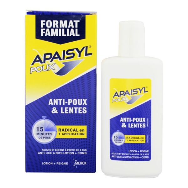 Apaisyl Poux Lotion+Peign 200Ml