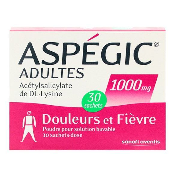 Aspegic 1000Mg Adulte Sachet 30