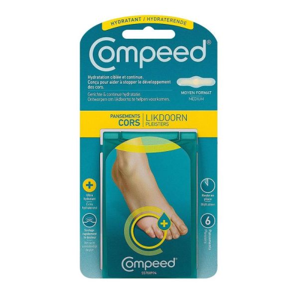 Compeed Soin Pied Pans Hydrat Cors B/6