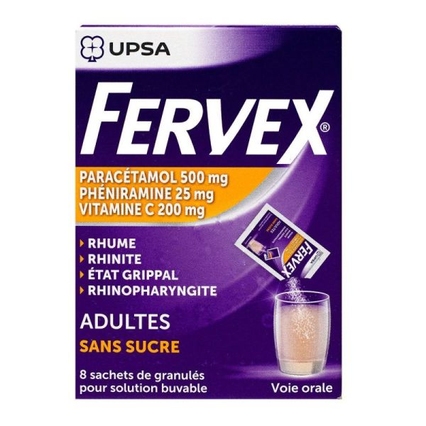 Fervex S/Sucre Sach 8