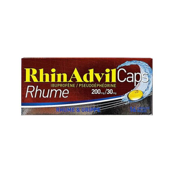 Rhinadvil Ibuprof 200Mg/30Mg Plq Blanc Opa/16