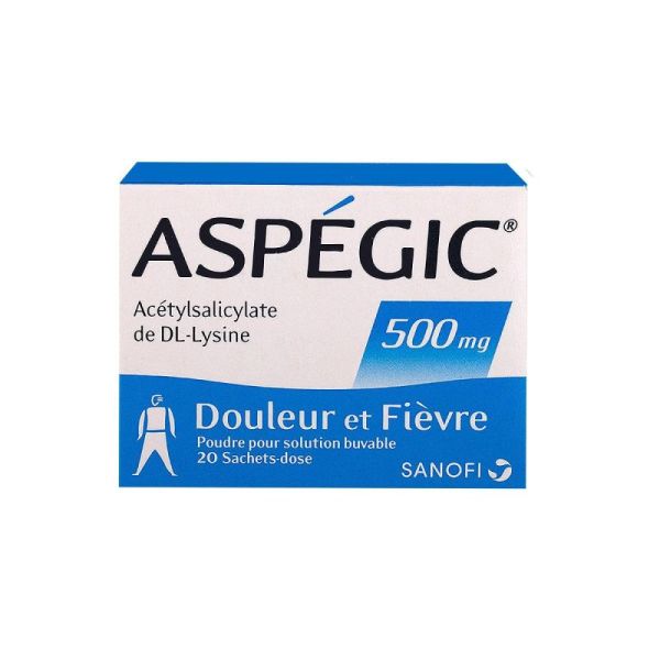 Aspegic Pdr 500Mg Sach 20