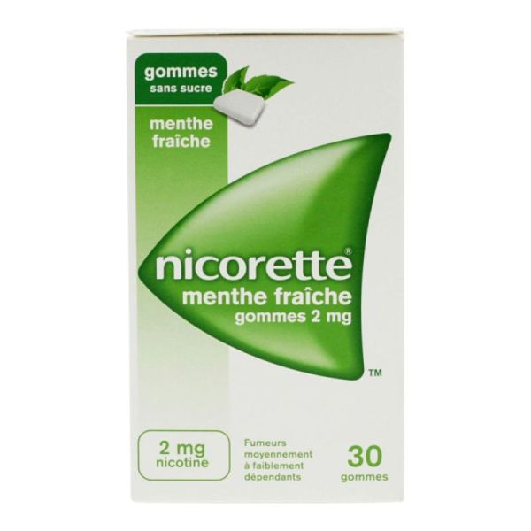 Nicorette 2Mg Gom Ment Frai S/S 30