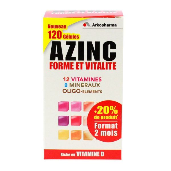 Azinc Forme Vitalite Gél Dès 15Ans Fl/120