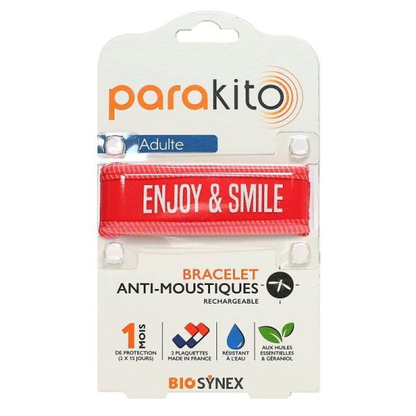 Bracel Parakito Ad Good Vib Rouge