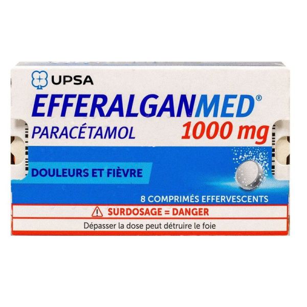 Efferalgan 1G Efferv 8 Cpmes