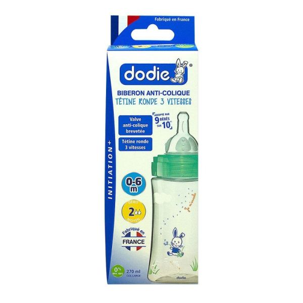 Dodie Initiation+ Bib Té 3V D2 Transp D 270Ml