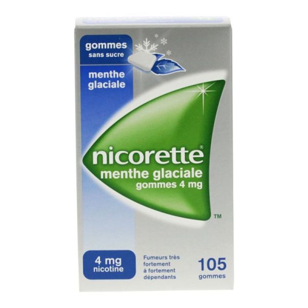 Nicorette 4Mg Gomme Ment Gl Ss 105