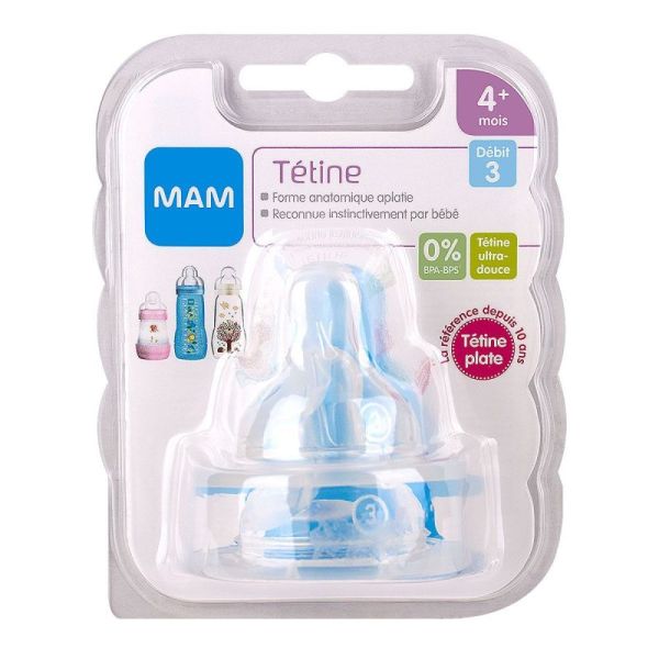 Tetine Mam Silk Debit 3 Silic X2