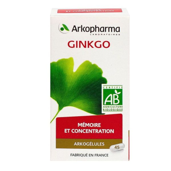 Arkogelules Ginkgo Bio Gél Fl/45