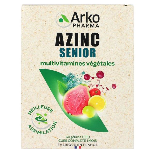 Azinc Vegetal Senior Gelul 60