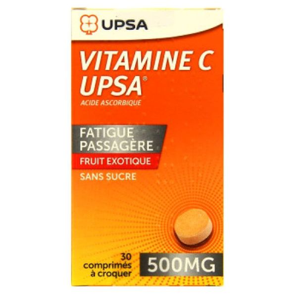 Vit C 500Mg Upsa Fruit Cpr Croq 30