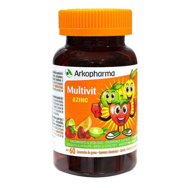 Azinc Multivit Gom Mâch Fruité Dès 3 Ans B/60