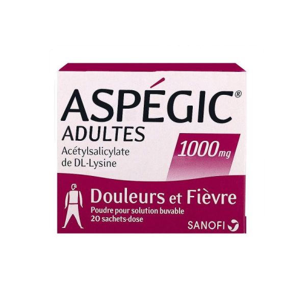 Aspegic Pdr 1000Mg Ad Sach 20