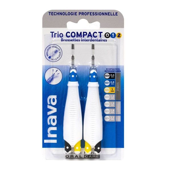 Inava Trio Compac Brossett 0/1/2 Blist/6