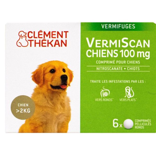 Vermiscan Chiens Cpr 100Mg 6