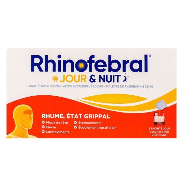 Rhinofebral Jour Et Nuit Sachet 12