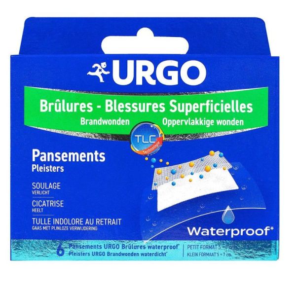 Urgo Brulures Pans Waterp Pm B/6