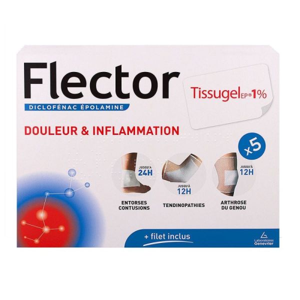 Flectortissugelep 1% Emplatre 5